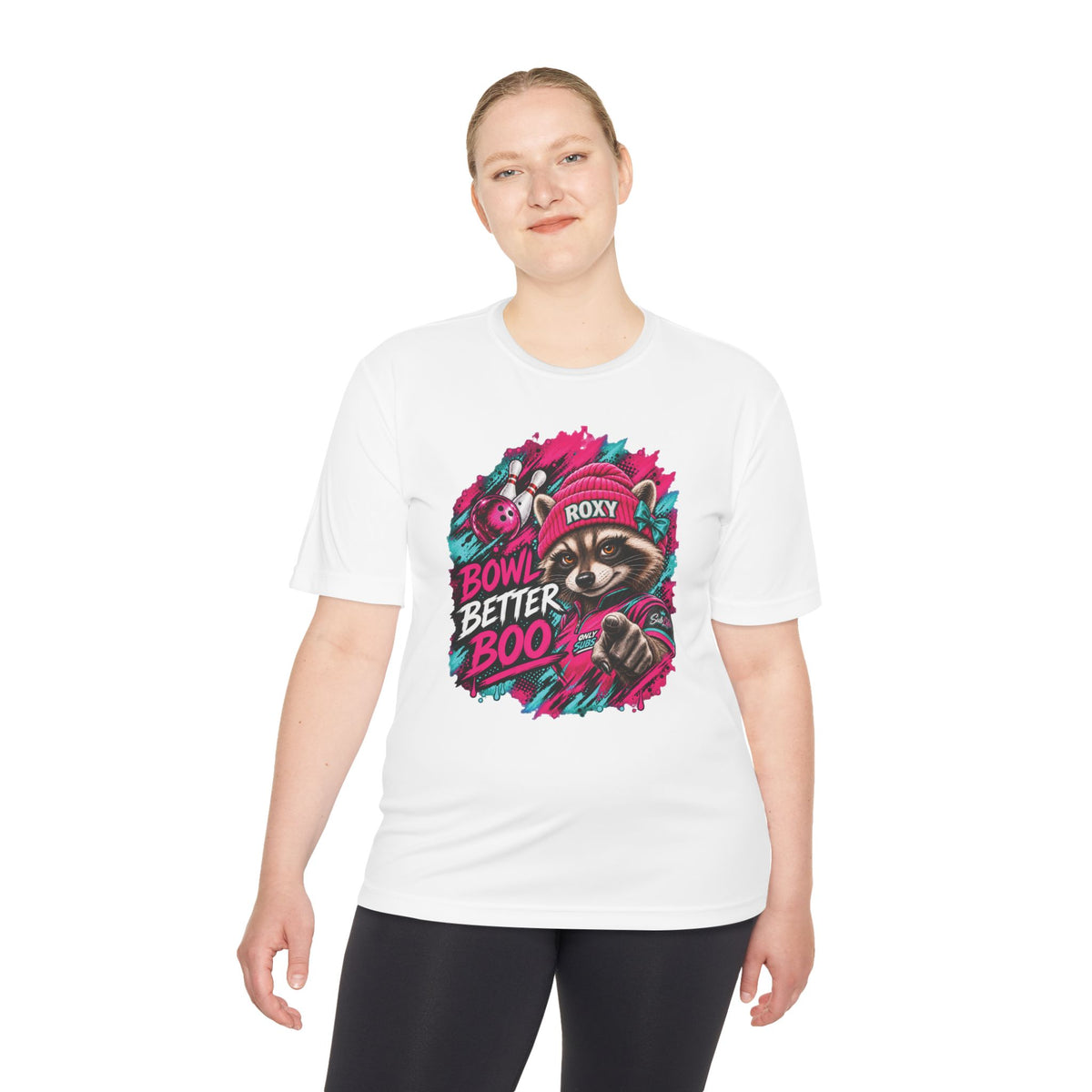Bowling Raccoon Tee — “Bowl Better Boo” Moisture‑Wicking Graphic Shirt