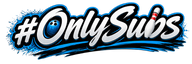 Official #OnlySubs logo with a blue bowling ball inside the O and a bowling pin in the b